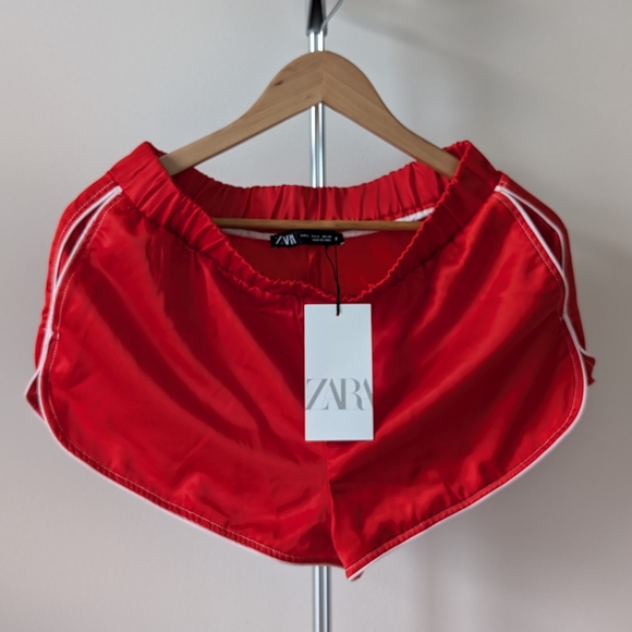 BNWT Zara Red Swim Shorts - Picture 1 of 6